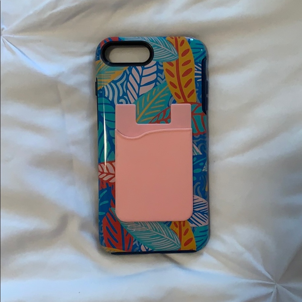 iPhone 7 Plus otter box case with card holder